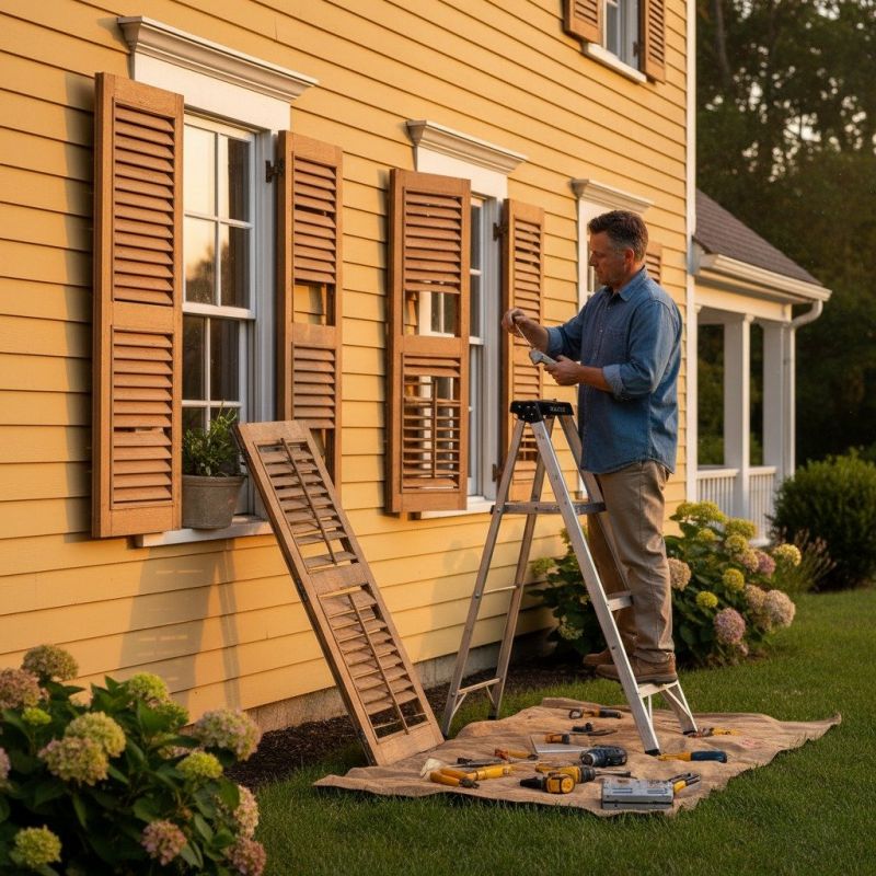 Local Louvered Shutters Installation in Brighton, MI